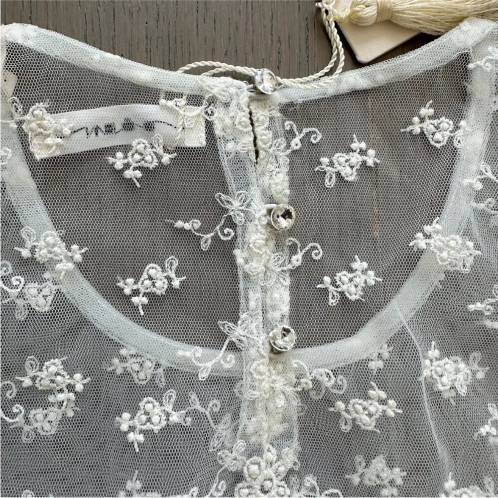 Doen Adalise Sea Salt White Lace Sheer
Maxi Dress XS NWT - Picture 7 of 9